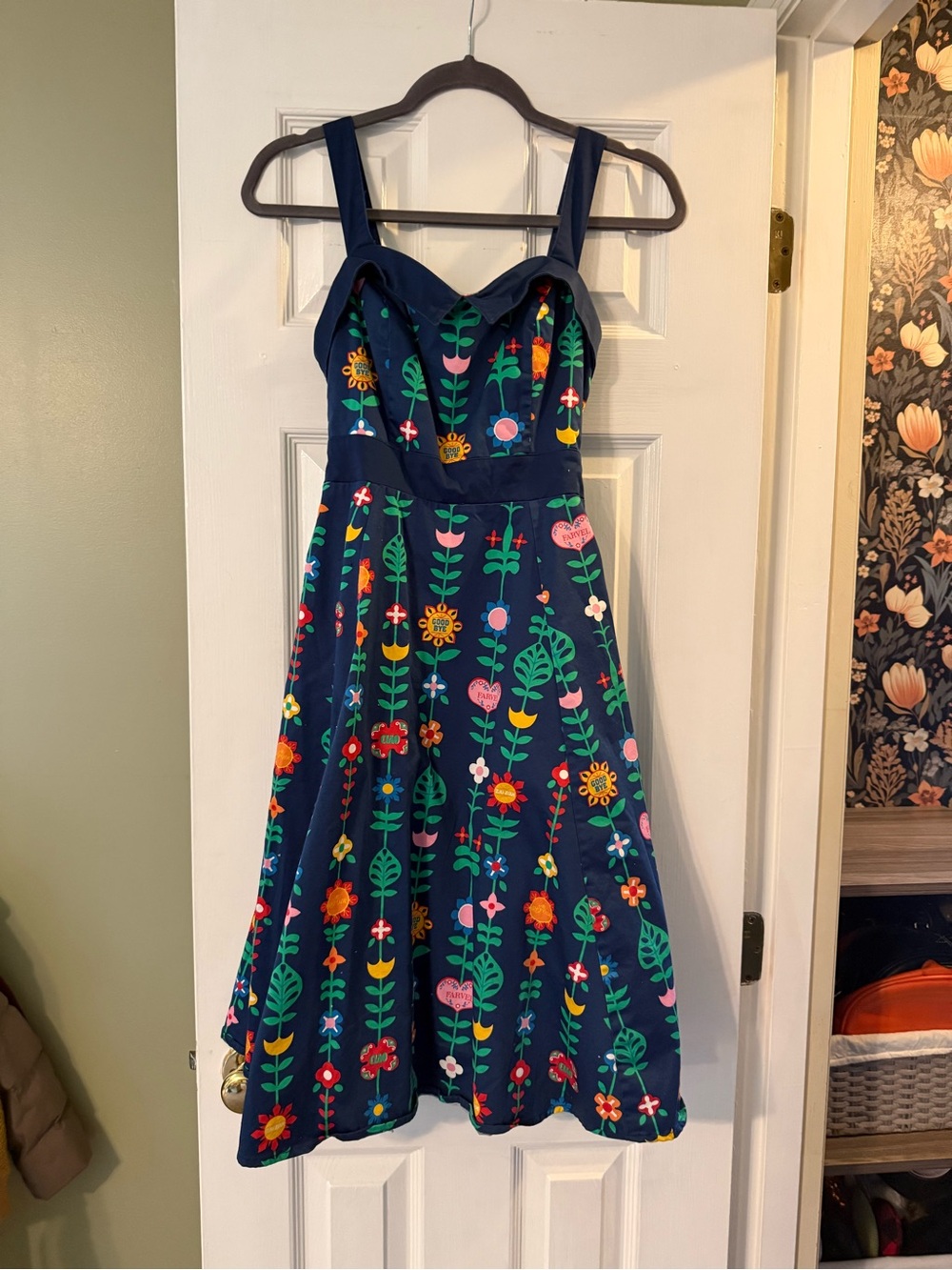 Disney it’s a small world Midi Dress with pockets